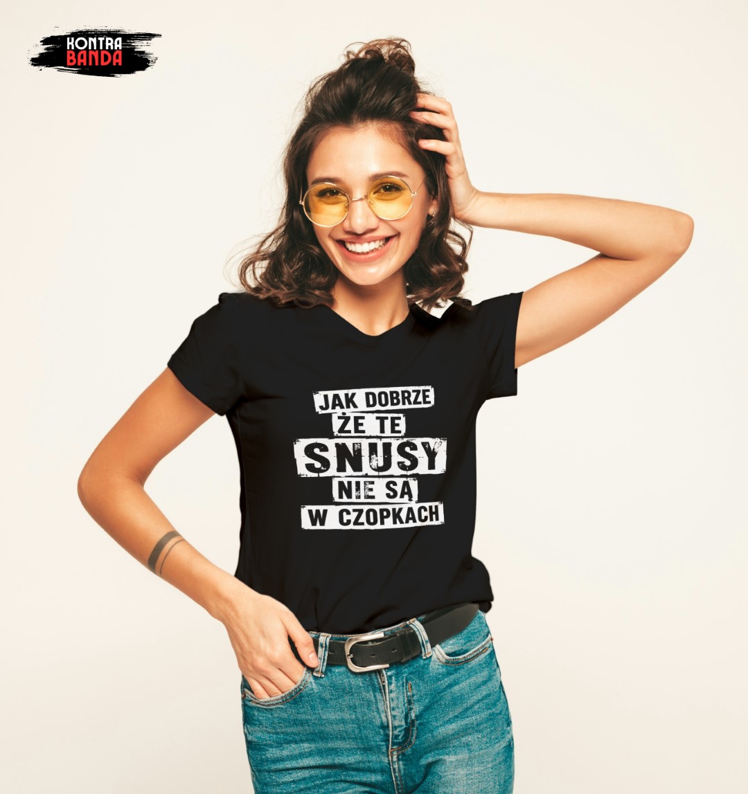 <center>Koszulka T-shirt SNUSY<br> damska i męska</center> - obrazek 4