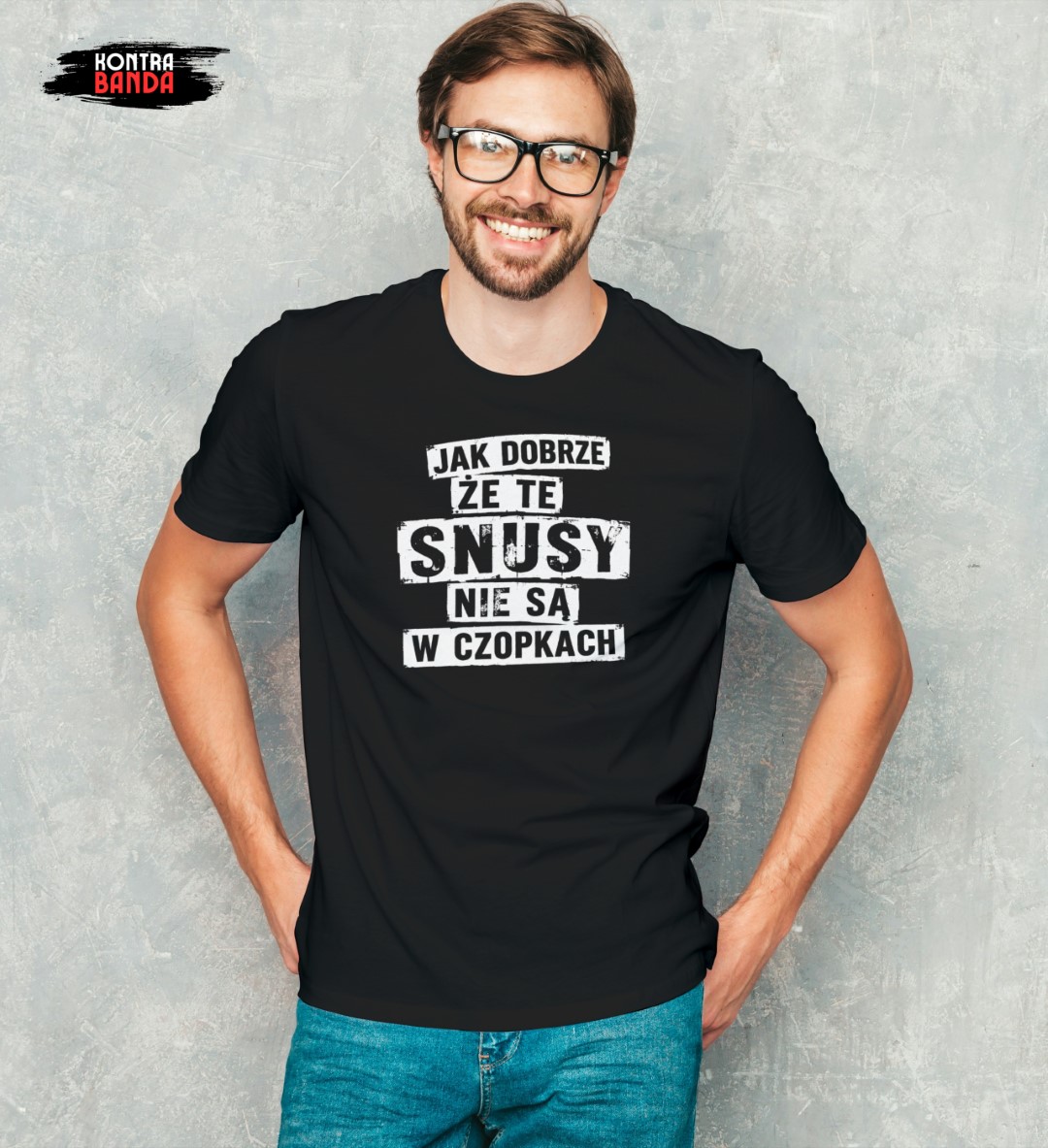 <center>Koszulka T-shirt SNUSY<br> damska i męska</center> - obrazek 2